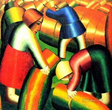  Malevich Pintura Art%C3%ADstica - Tomando la cosecha 1911 Kazimir Malevich